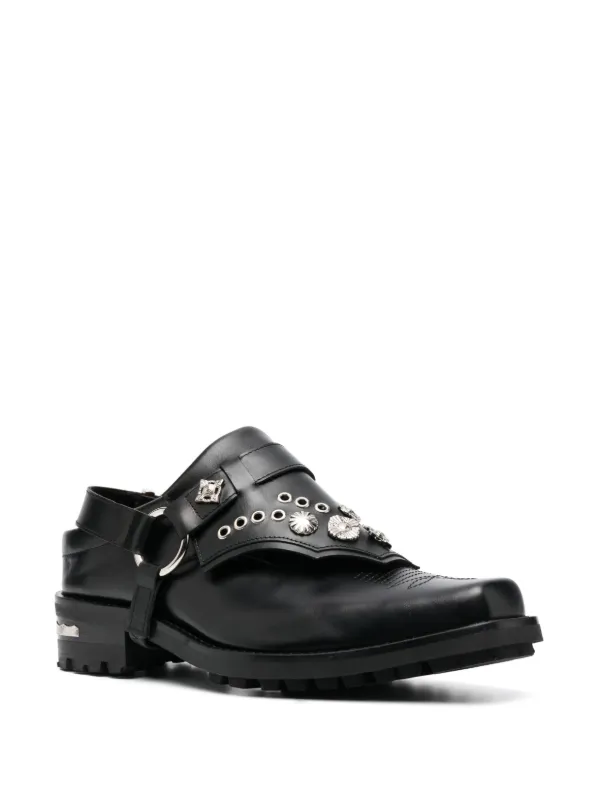 Toga Virilis Studded 40mm Leather Loafers - Farfetch