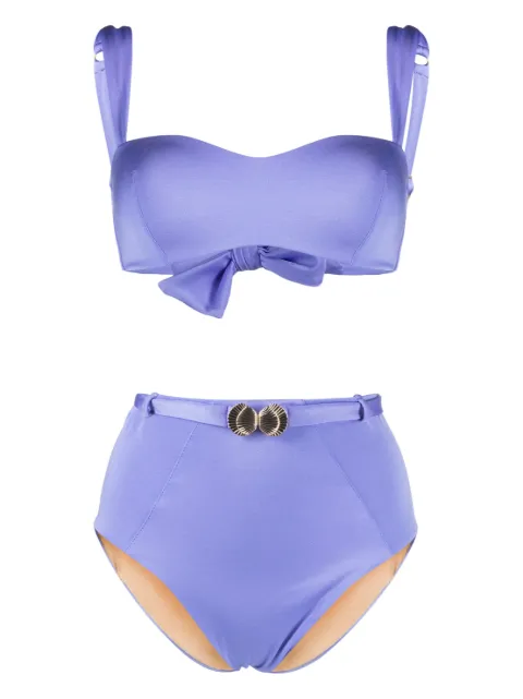 Noire Swimwear Seashell bandeau bikini set