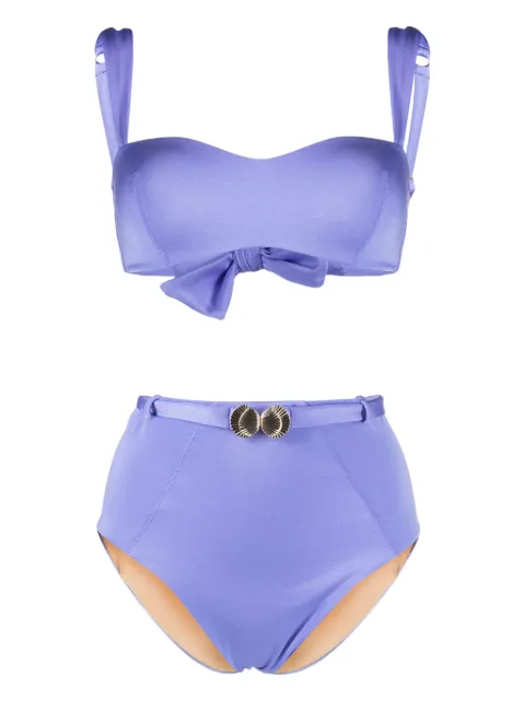 Noire Swimwear Seashell bandeau bikini set