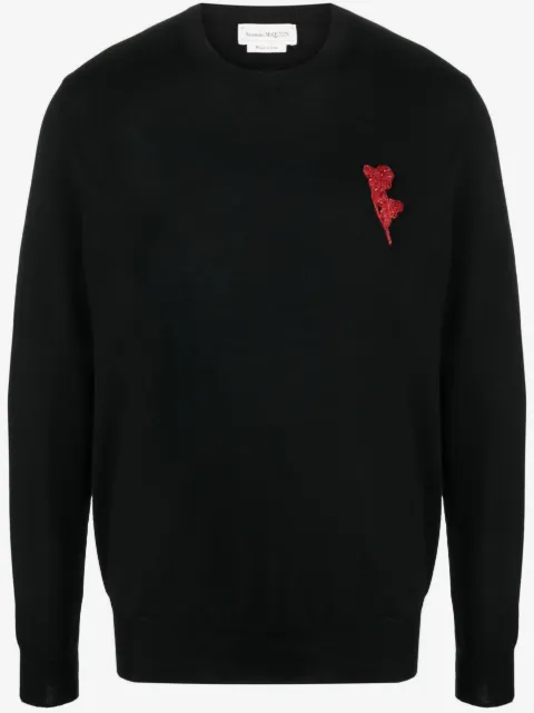 Alexander McQueen beaded wool jumper