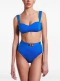 Noire Swimwear Seashell bandeau bikini set - Blue