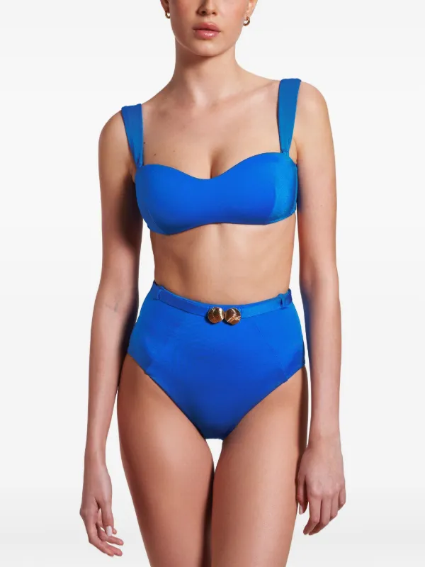 Noire Swimwear Seashell バンドゥ ビキニ | ブルー | FARFETCH JP