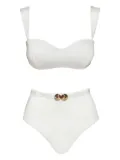 Noire Swimwear Seashell bandeau bikini - Neutrals