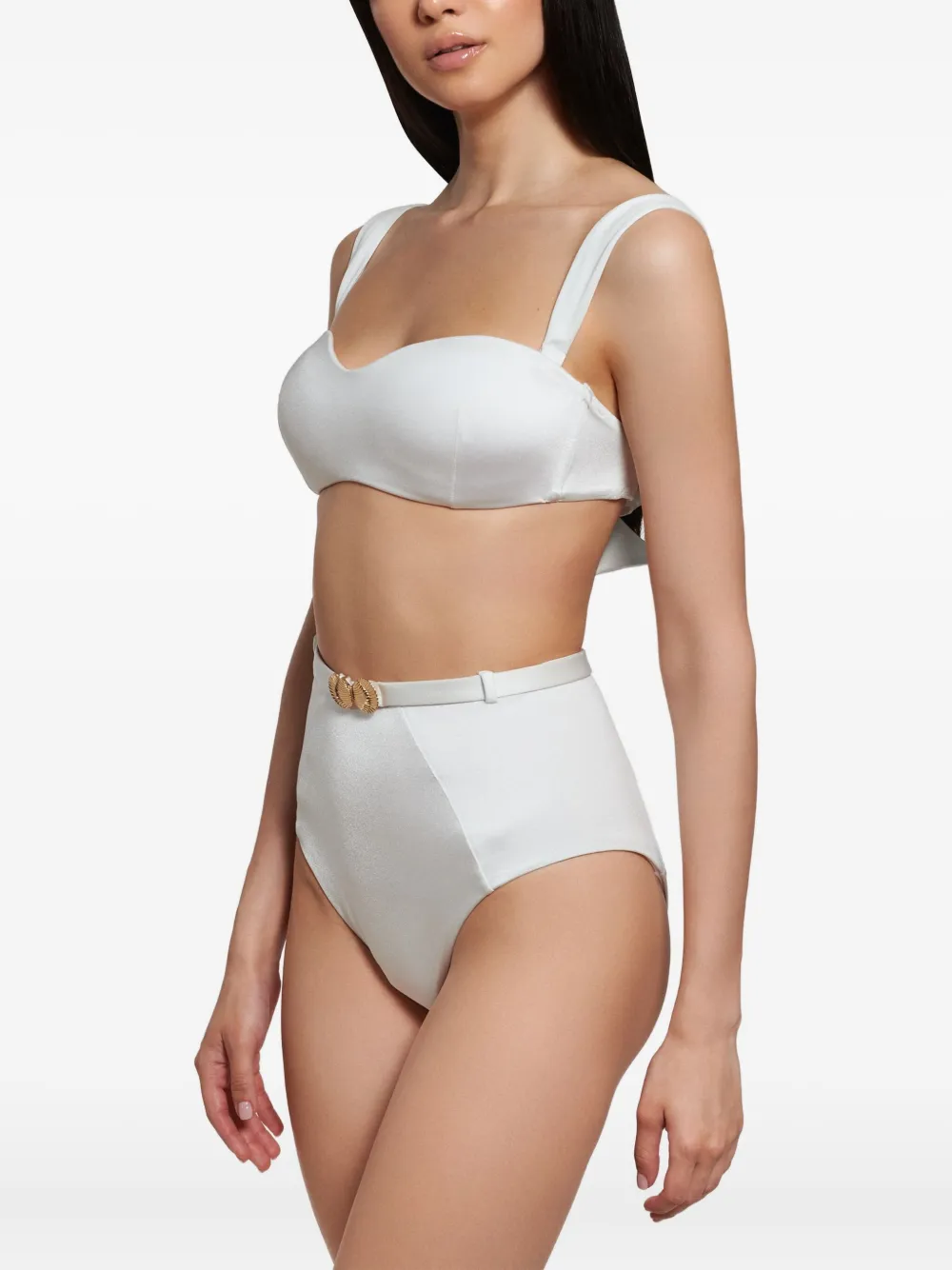  Noire Swimwear Seashell Bandeau Bikini - Neutrals 