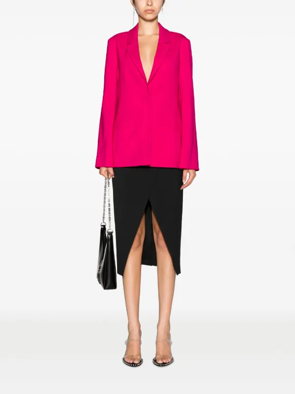【送料&関税込】Givenchy Single-breasted Jacket With Notched Givenchy single-breasted Notched Blazer | Pink | FARFETCH
