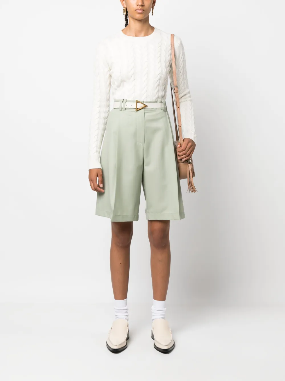 Max Mara Kaschmirpullover mit Zopfmuster | Stricktops | Image 2