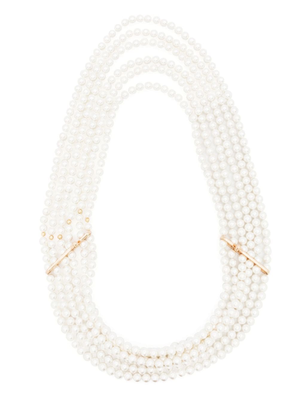 Atu Body Couture Faux-pearl Multi-strand Necklace In White