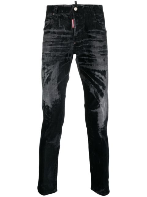 DSQUARED2 mid-rise bleached skinny jeans Men