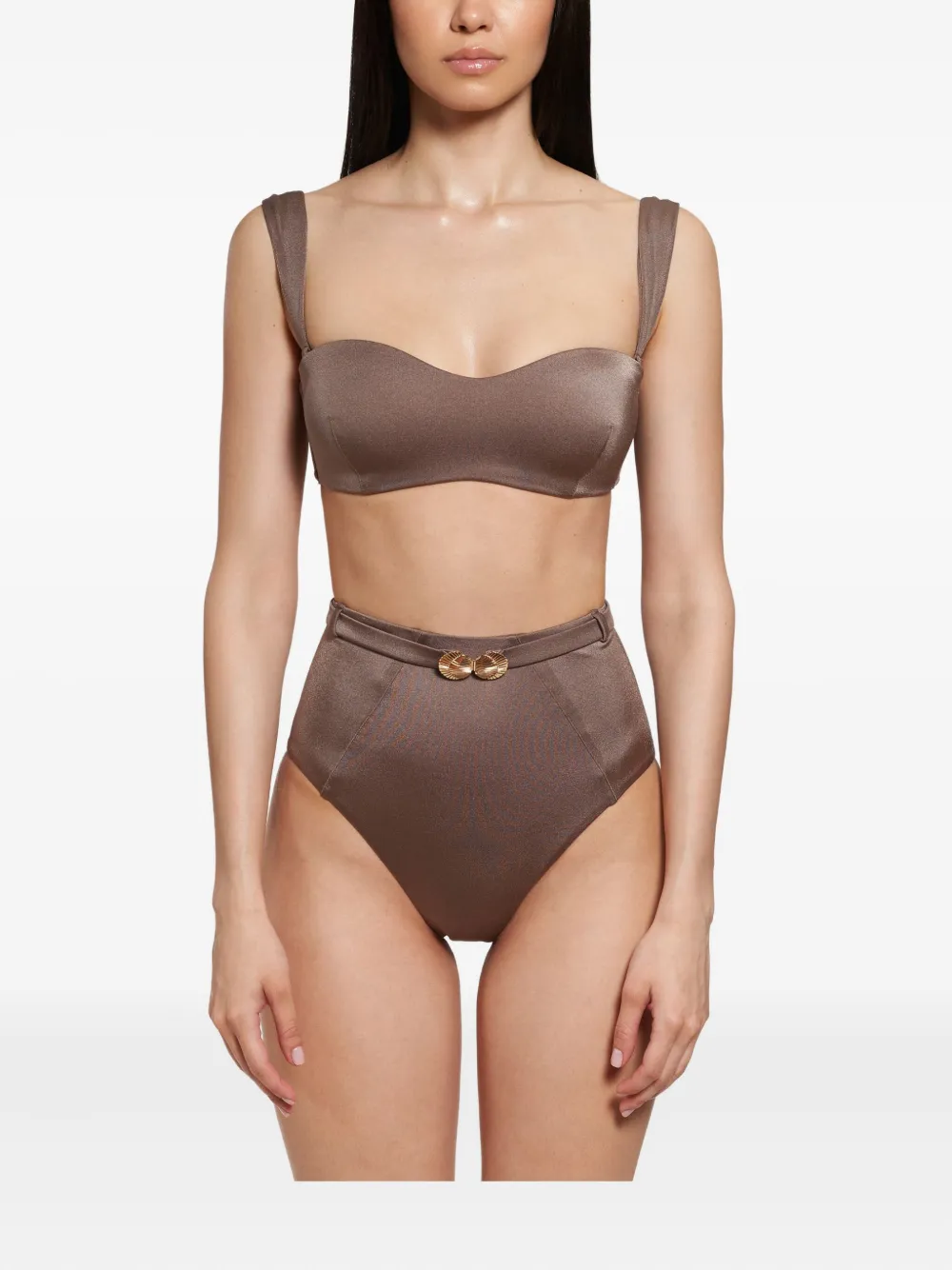 Seashell bandeau bikini set