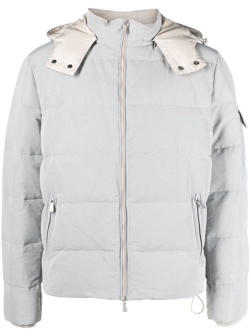 Eleventy Hooded zip-up Padded Jacket - Farfetch