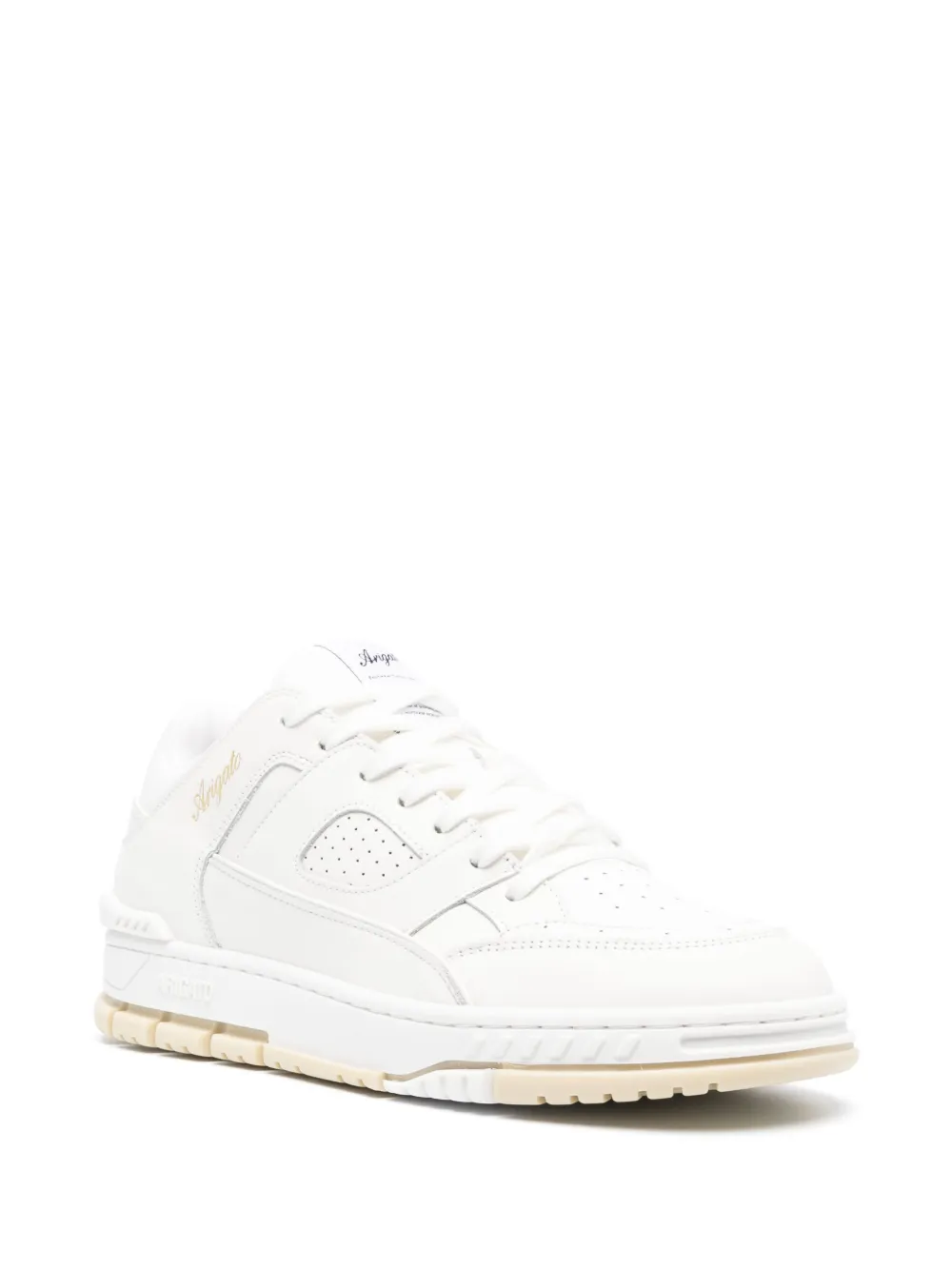 Shop Axel Arigato Area Lo Leather Sneakers In White