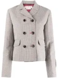 Marni houndstooth-pattern double-breasted blazer - Neutrals