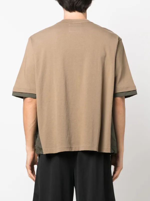 Sacai カラーブロック Tシャツ | ブラウン | FARFETCH JP Sacai カラーブロック Tシャツ | ブラウン | FARFETCH JP