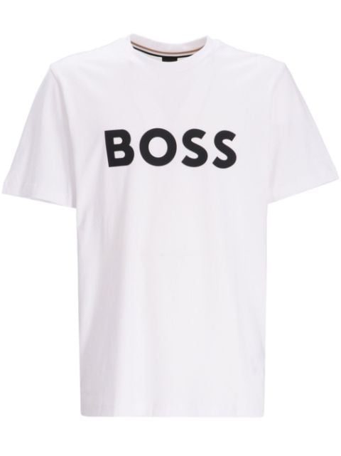 BOSS logo-print cotton T-shirt