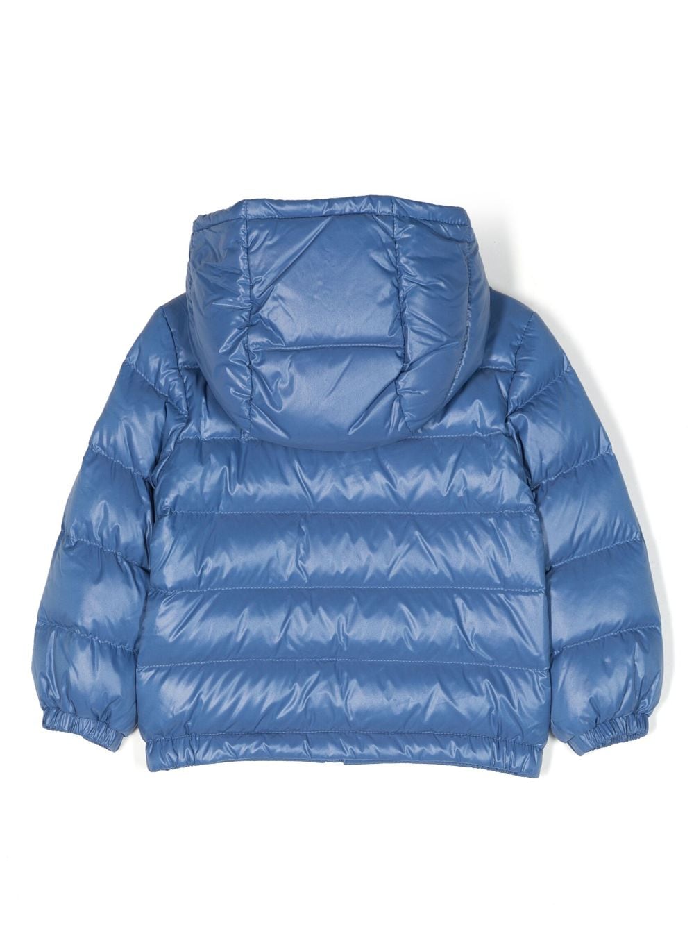 Image 2 of Moncler Enfant logo-patch hooded padded jacket