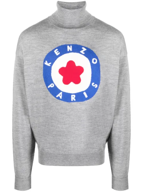 Pull en maille fine à col roulé - Kenzo - Modalova