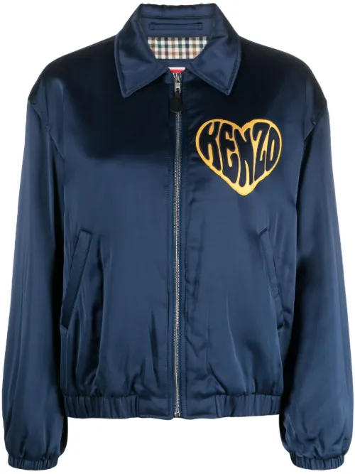 Veste en jean à patch cœur - Kenzo - Modalova