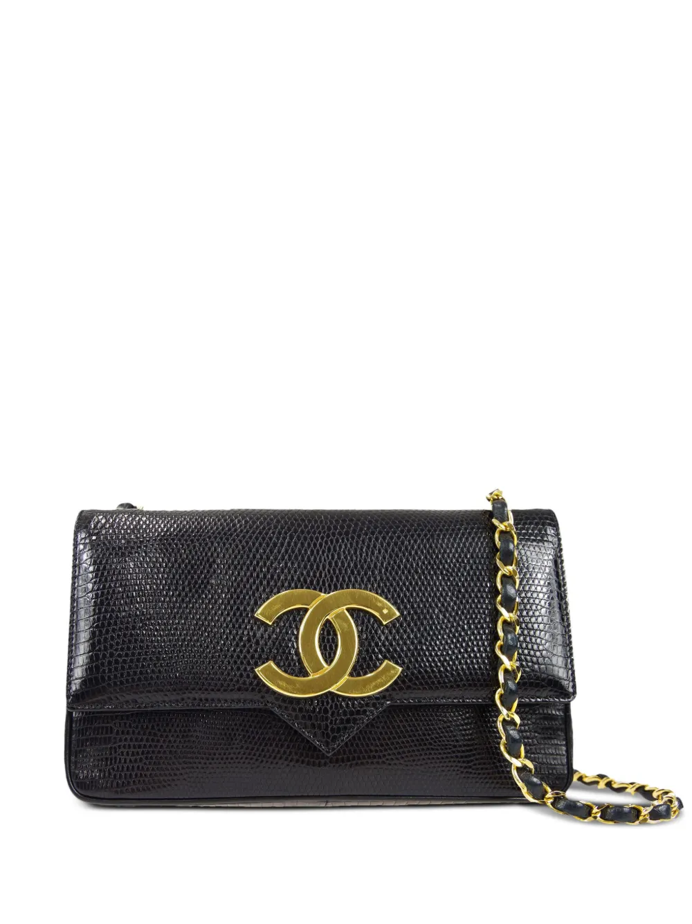 CHANEL Pre-Owned 1985-1990 ココマーク ショルダーバッグ - ブラック CHANEL Pre-Owned 1985-1990 ココマーク ショルダーバッグ - ブラック