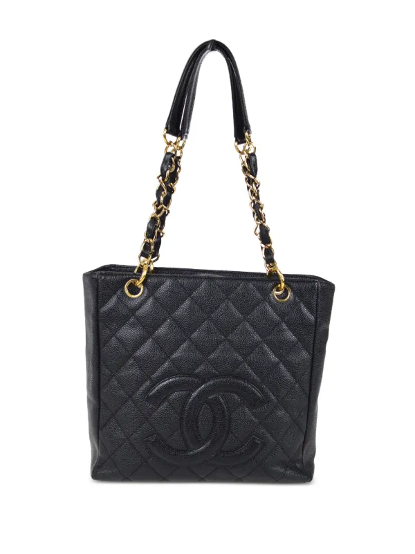 CHANEL Pre-Owned 2003 Petite Shopping Tote Bag - Farfetch