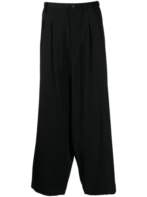 Yohji Yamamoto pantalones tapered con pinzas
