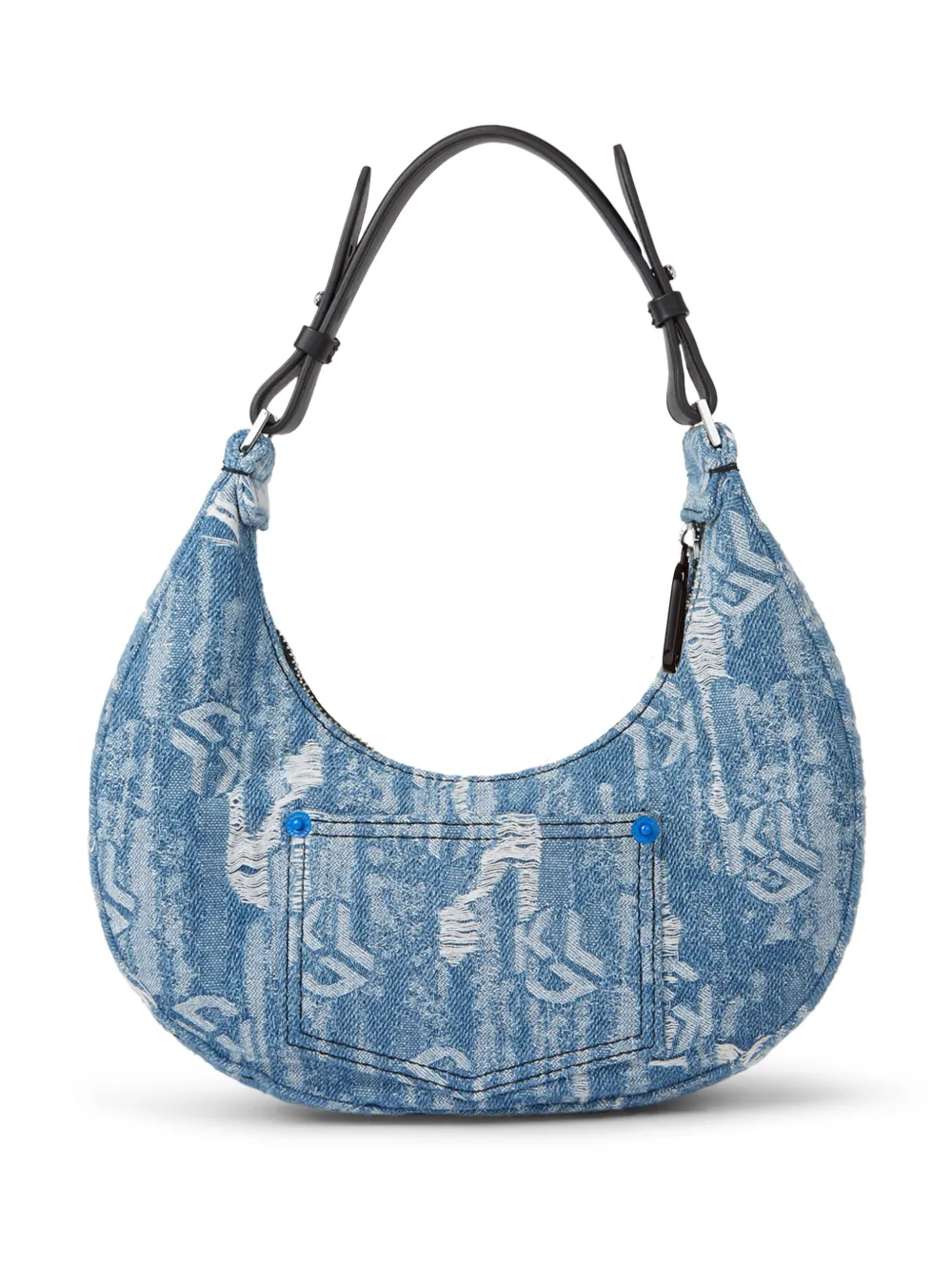 Karl Lagerfeld Jeans Distressed Denim Shoulder Bag Farfetch