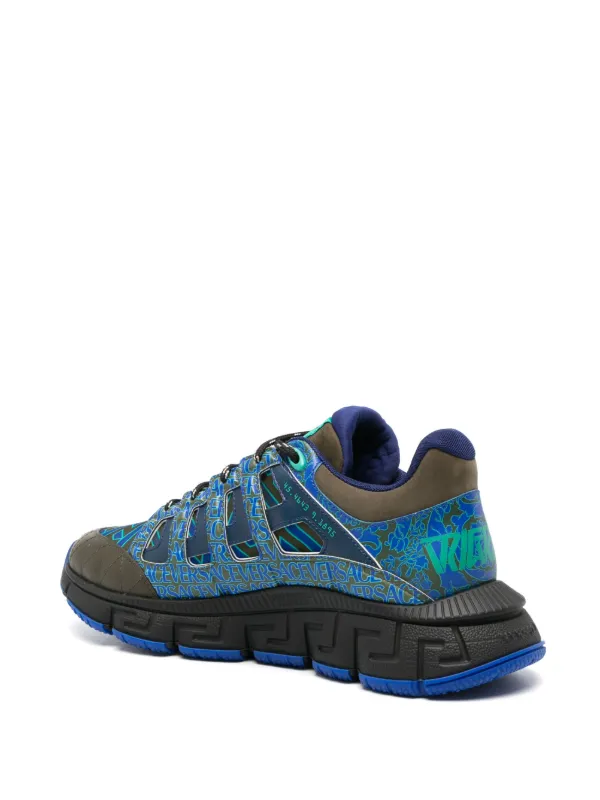 Versace Trigreca Chunky Sneakers | Blue | FARFETCH