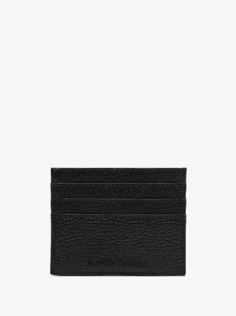 Emporio Armani tarjetero con efecto granulado