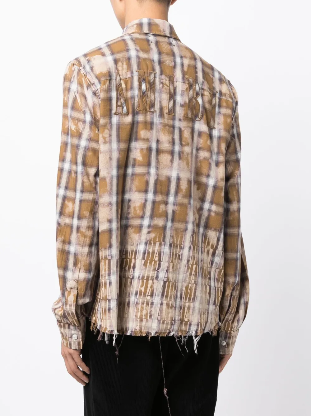 タイムセール❗️】BLEACHED PLAID SHIRT