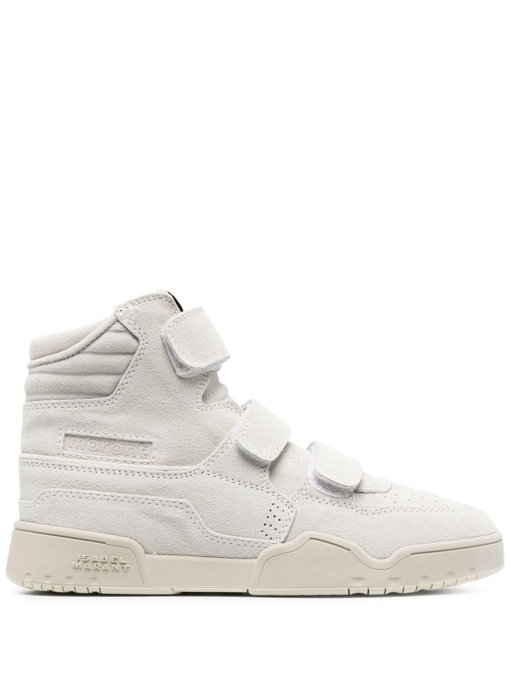 Isabel Marant Logo-patch Hi-top Trainers In Grey