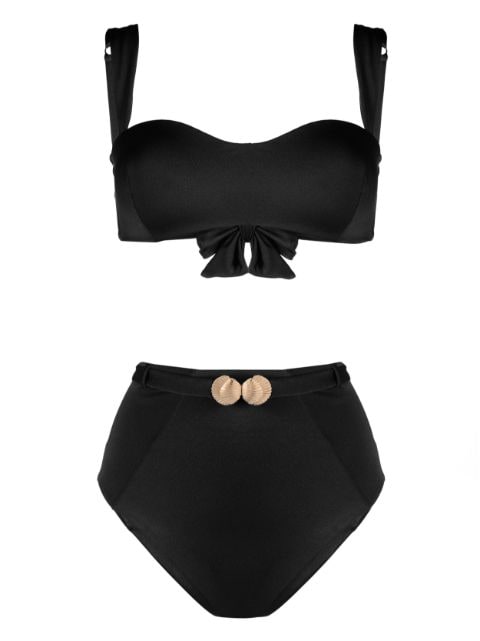 Noire Swimwear Seashell bandeau bikini set