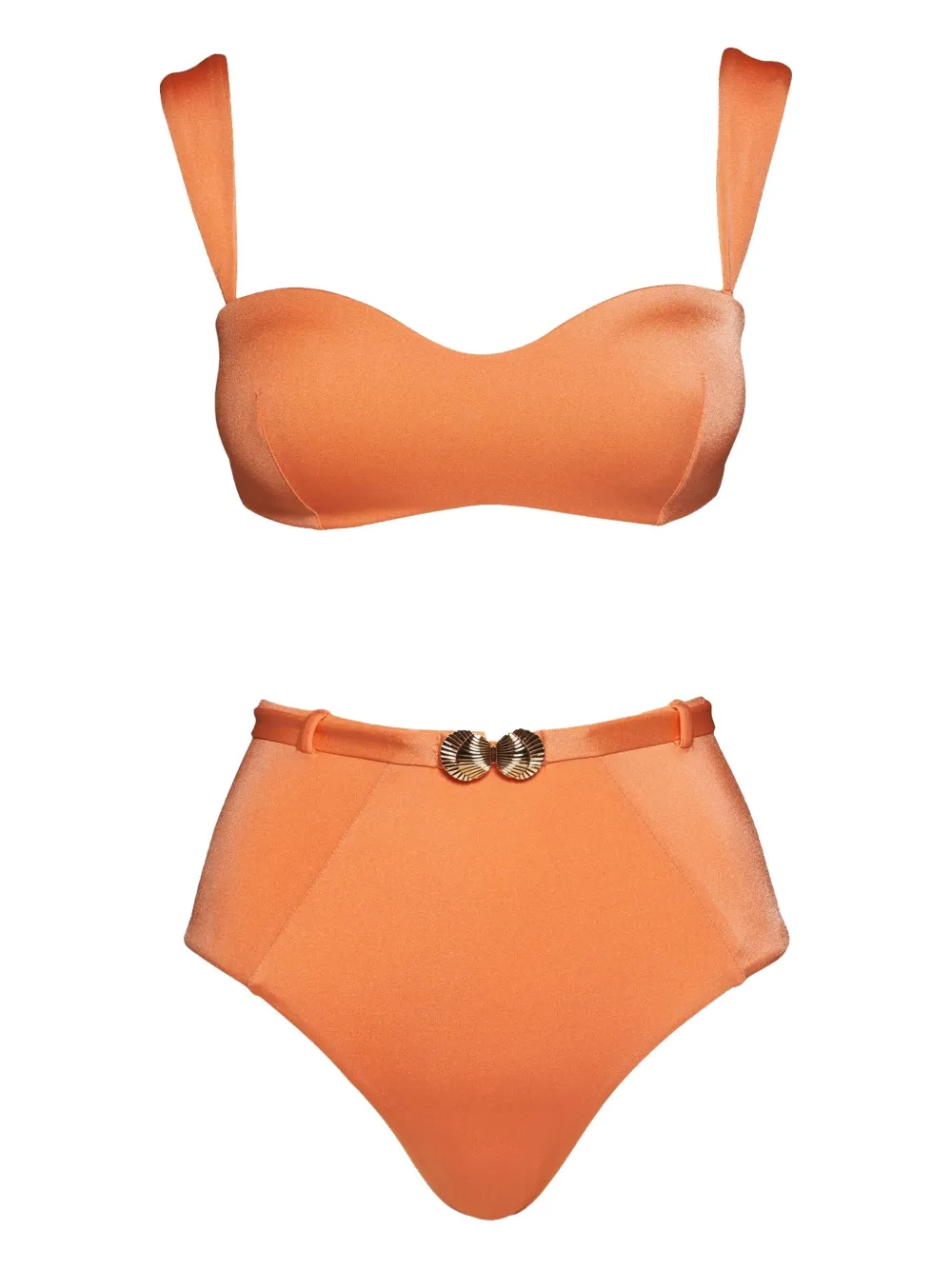Noire Swimwear シーシェルチャーム ビキニ - オレンジ Noire Swimwear シーシェルチャーム ビキニ - オレンジ