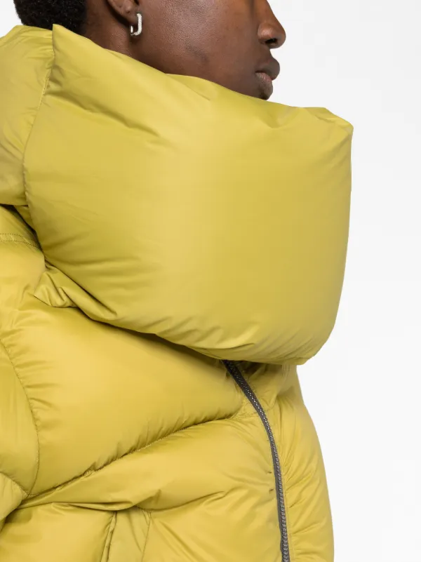 Rick Owens funnel-neck Puffer Jacket | Green | FARFETCH CA