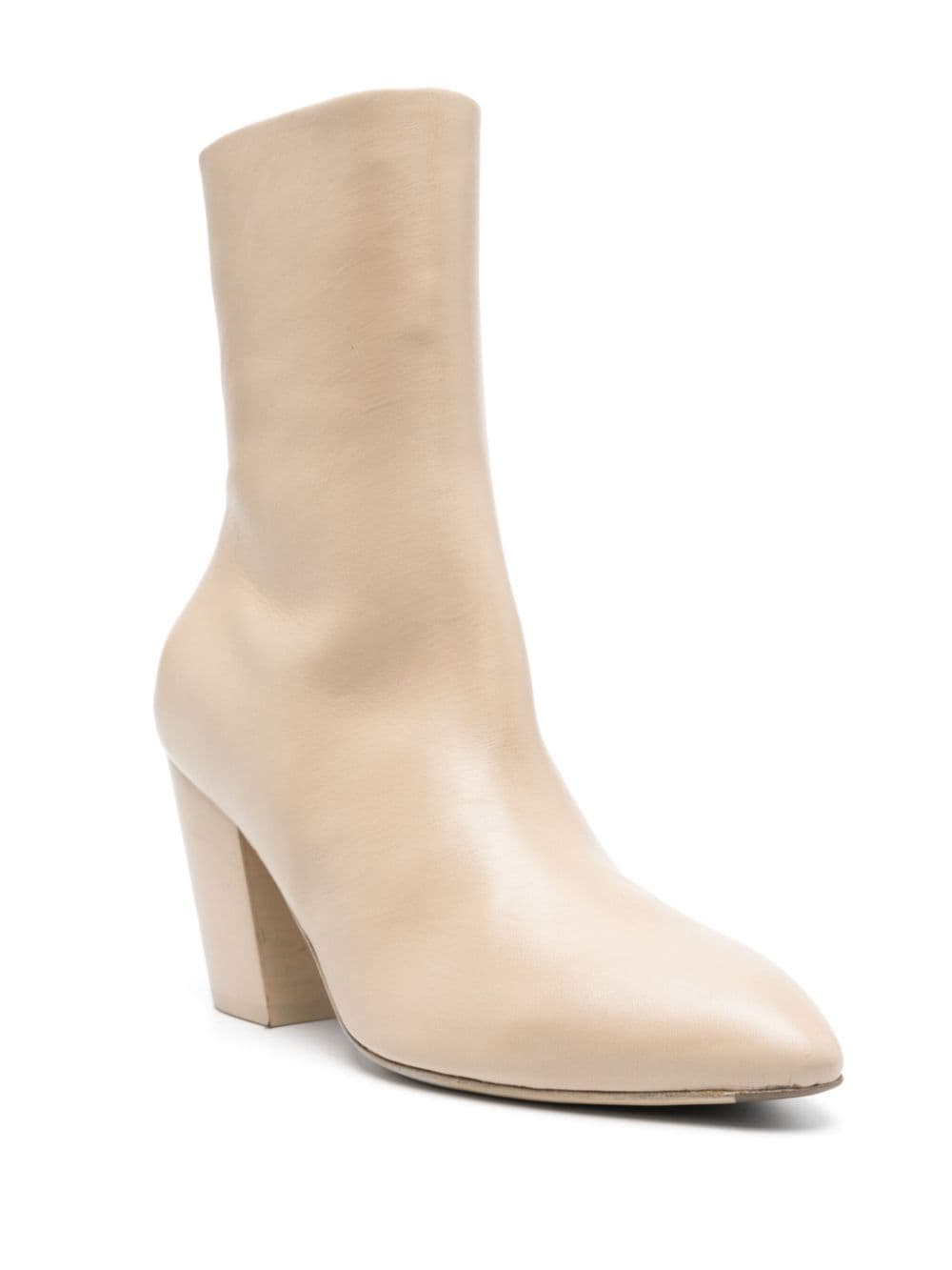 Shop Officine Creative Sevre 001 80mm Leather Boots In Neutrals
