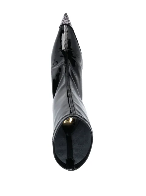 Alexandre Vauthier 105mm crystal-embellished patent-leather boots AVI3701 - 3