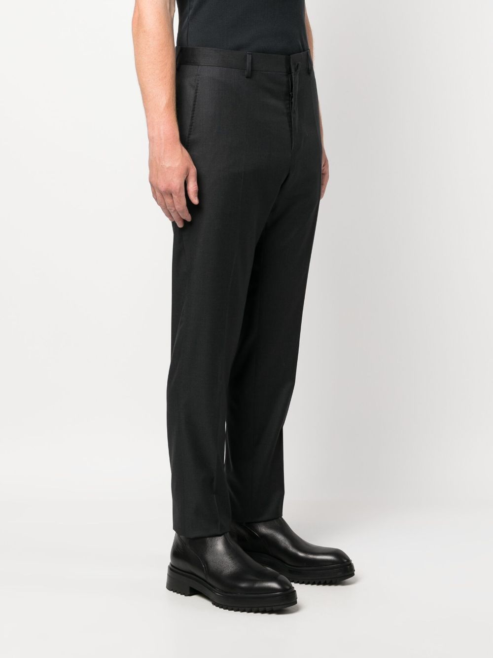 Lanvin virgin wool slim-cut trousers Men