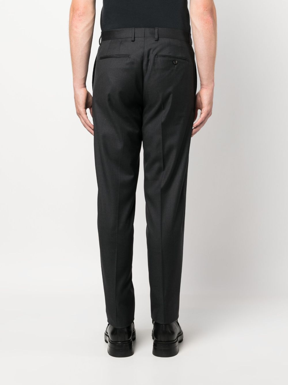 Lanvin virgin wool slim-cut trousers Men