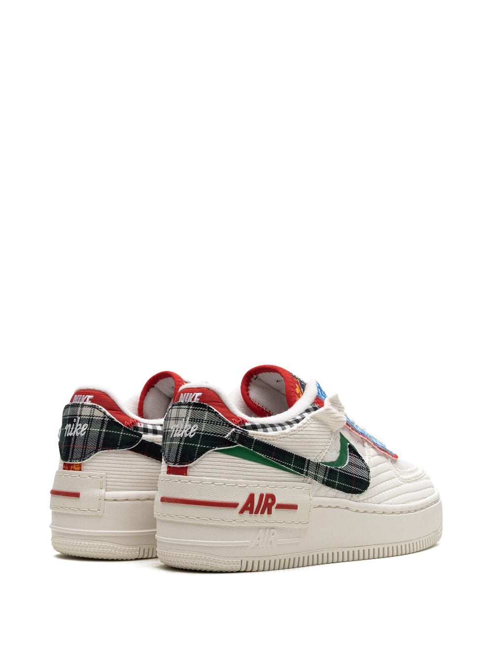 Shop Nike Air Force 1 Shadow "multi-material" Sneakers In White
