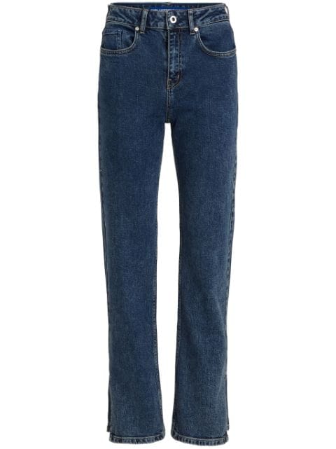 Karl Lagerfeld Jeans straight-leg slit jeans