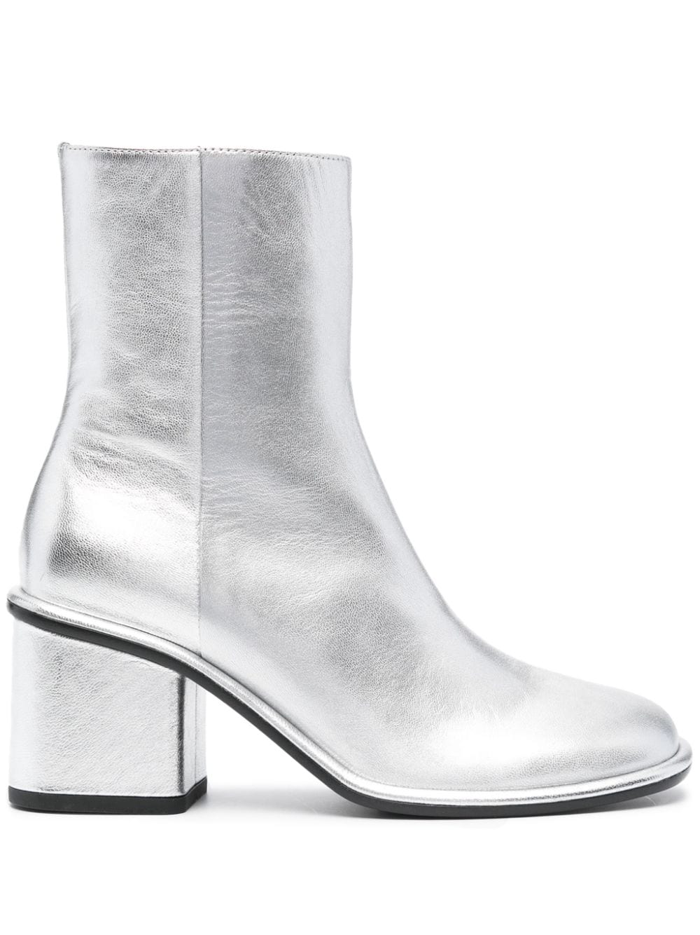 Officine Creative Macy 001 75mm leather boots Silver