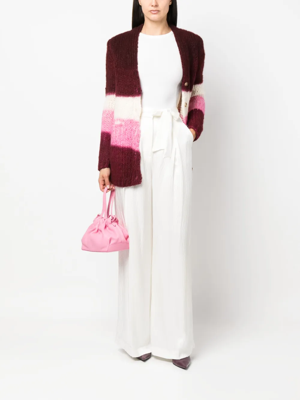 Gabriela Hearst Broek met wijde pijpen - Beige