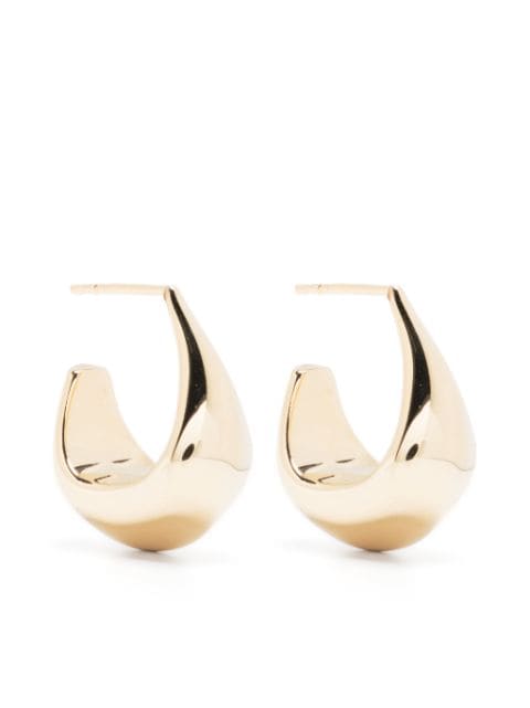 LEMAIRE sculpted hoop curved earrings