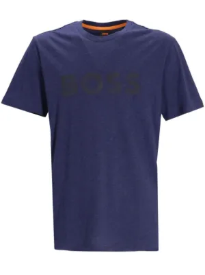 Boss navy outlet t shirt