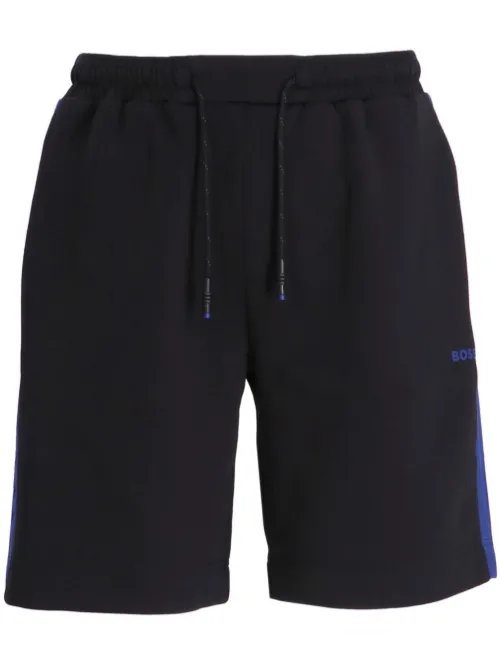 BOSS short à logo brodé - Bleu - BOSS - Modalova