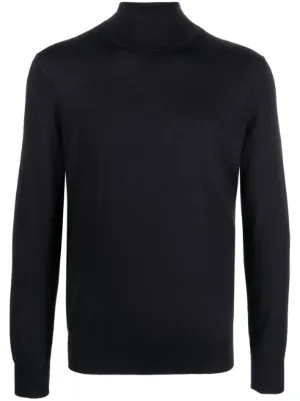 Jil Sander サイドジップ ウール プルオーバー | ブルー | FARFETCH JP