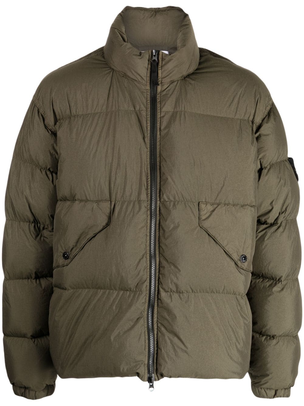 Stone Island Compass-motif Padded Jacket - Farfetch