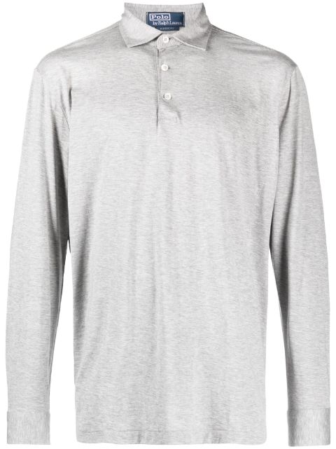 Polo Ralph Lauren melange-effect long-sleeve polo shirt Men