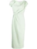 Rachel Gilbert Lukas draped midi dress - Green