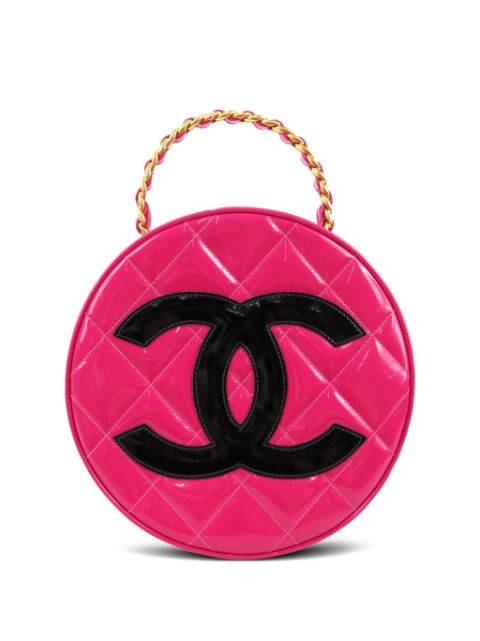 CHANEL 1995 CC patch round vanity handbag Women