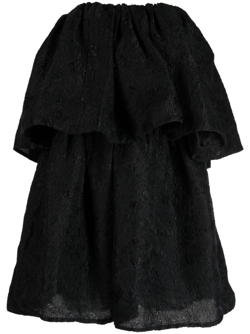 Ulla Johnson Mini-jurk met bloemjacquard Zwart