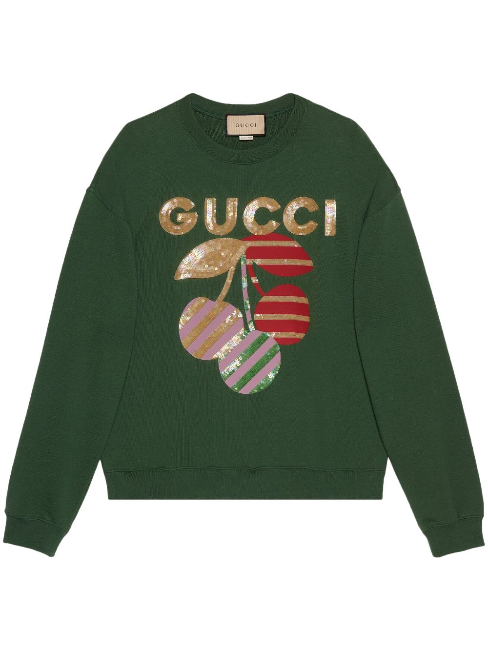 Gucci Sweater met logo Groen